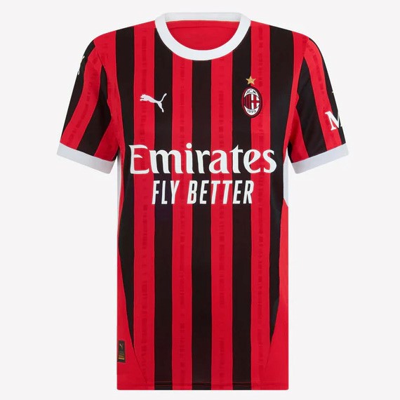 Camiseta AC Milan Replica Primera Ropa Mujer 2024/25